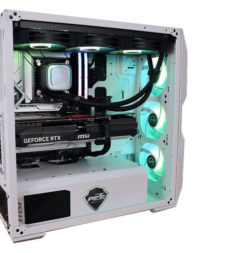 Oasis Blue Elixir Gaming Desktop PC; Nvidia RTX 4080, Intel Core I7 13700K, 32Gb DDR5 RAM, Asus Z790-A Wifi, 1 TB M.2 NVME SSD, 1000W Gold PSU, Windows 10 Pro