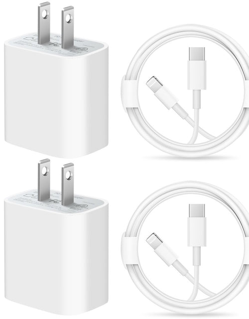 Load image into Gallery viewer, Iphone 14 13 12 11 Super Fast Charger-Apple Mfi Certified-High Speed Iphone Charger-6Ft Wall Charger-2-Pack 20W PD USB C Compatible with Iphone 14/14Pro/13/13 Pro/12/12Pro/Xs/Max/Xr/X/8/8 Plus
