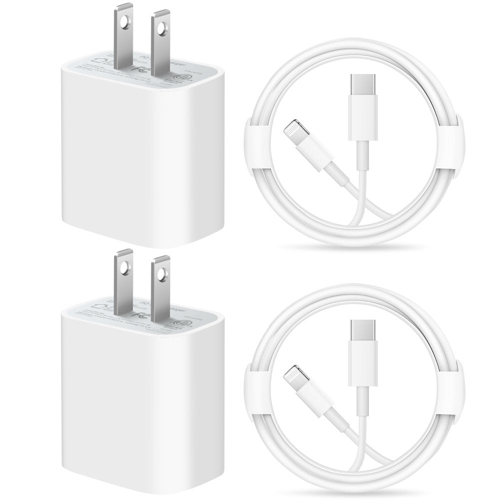 Iphone 14 13 12 11 Super Fast Charger-Apple Mfi Certified-High Speed Iphone Charger-6Ft Wall Charger-2-Pack 20W PD USB C Compatible with Iphone 14/14Pro/13/13 Pro/12/12Pro/Xs/Max/Xr/X/8/8 Plus