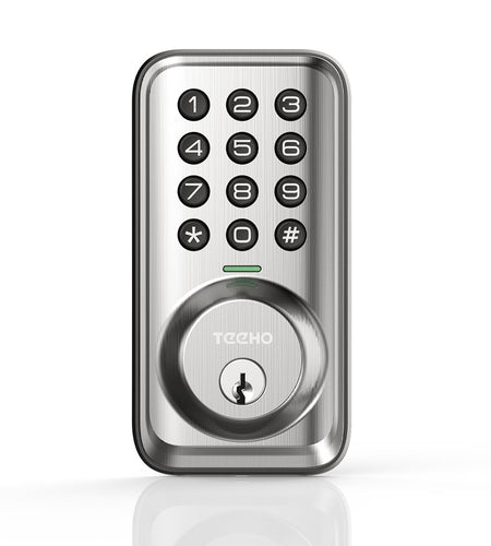 Keypad Keyless Entry Smart Electronic Digital Deadbolt Door Lock for Front Door - Satin Nickel
