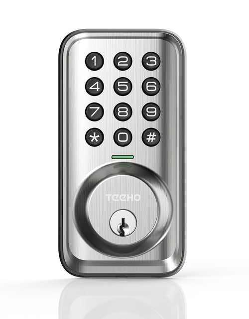 Load image into Gallery viewer, Keypad Keyless Entry Smart Electronic Digital Deadbolt Door Lock for Front Door - Satin Nickel
