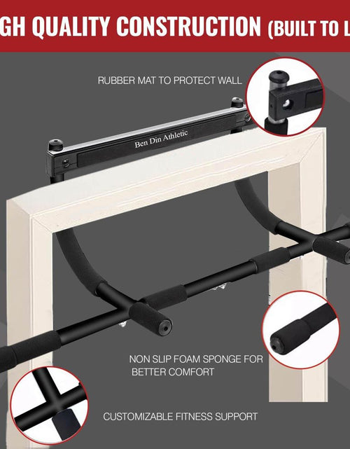 Load image into Gallery viewer, Pull up Bar with Silicone Pads and Set of 3 Booty Band
