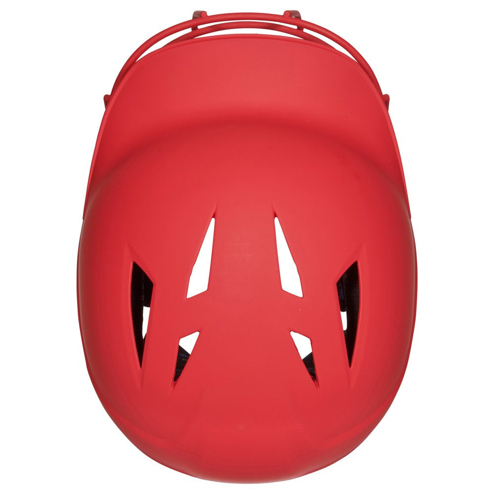 HX Rise Fastpitch Batting Helmet with Facemask, Medium, Scarlet