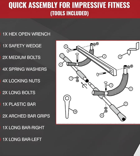 Pull up Bar with Silicone Pads and Set of 3 Booty Band
