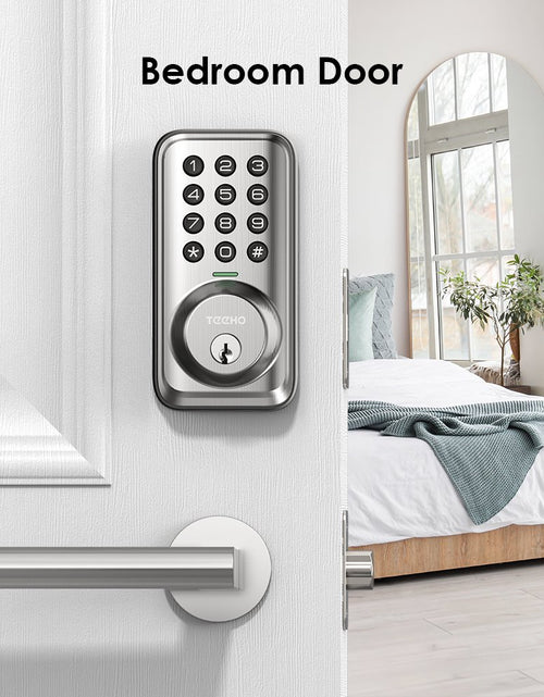 Load image into Gallery viewer, Keypad Keyless Entry Smart Electronic Digital Deadbolt Door Lock for Front Door - Satin Nickel
