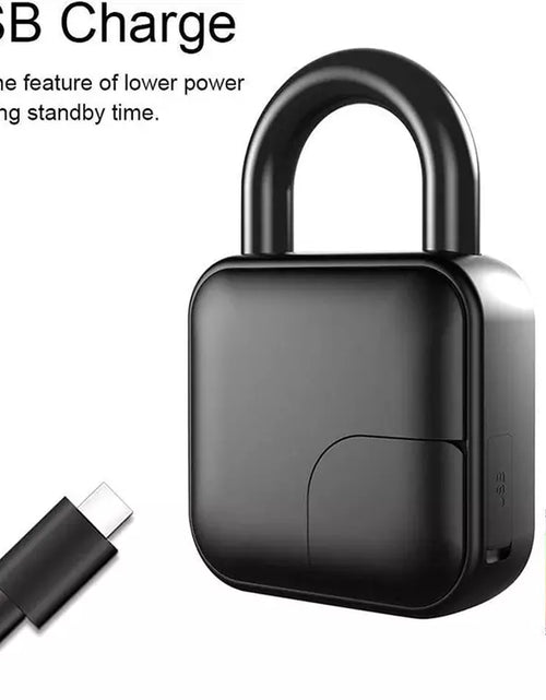 Load image into Gallery viewer, Glomarket Tuya Smart Locks APP Unlock Zinc Alloy Keyless Security Mini Touch Pad Luggage Cabinet Fingerptint Smart Padlock Locks
