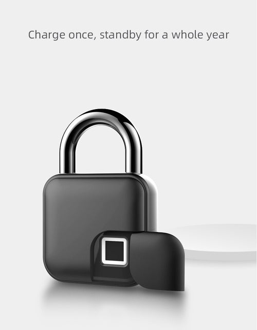 Load image into Gallery viewer, Glomarket Tuya Smart Locks APP Unlock Zinc Alloy Keyless Security Mini Touch Pad Luggage Cabinet Fingerptint Smart Padlock Locks
