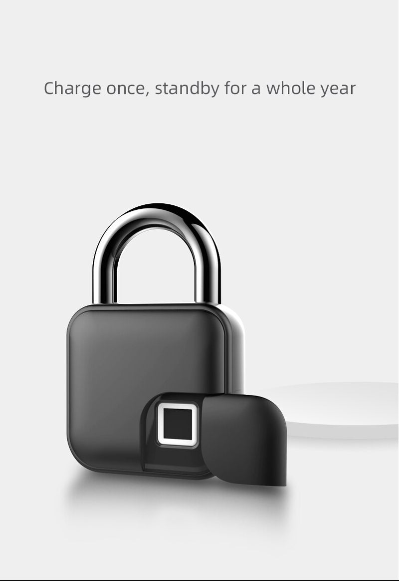 Glomarket Tuya Smart Locks APP Unlock Zinc Alloy Keyless Security Mini Touch Pad Luggage Cabinet Fingerptint Smart Padlock Locks