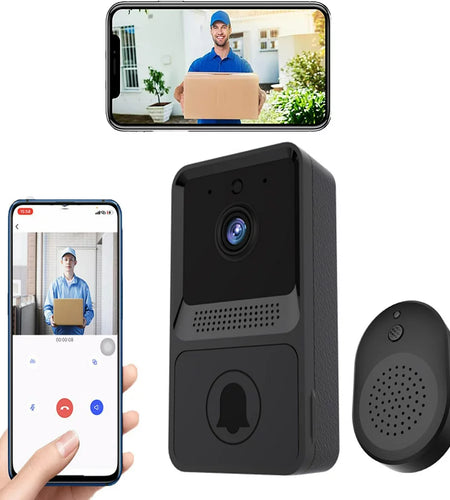 Smart Wireless Video Doorbell Camera 2 Way Audio Cloud Storage 480P Wifi Remote Video Doorbell