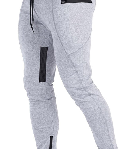 Mens Joggers Pants Mesh Training Tapered Sweatpants Gym Workout Track Pants