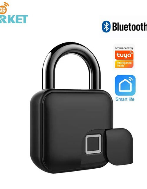 Load image into Gallery viewer, Glomarket Tuya Smart Locks APP Unlock Zinc Alloy Keyless Security Mini Touch Pad Luggage Cabinet Fingerptint Smart Padlock Locks
