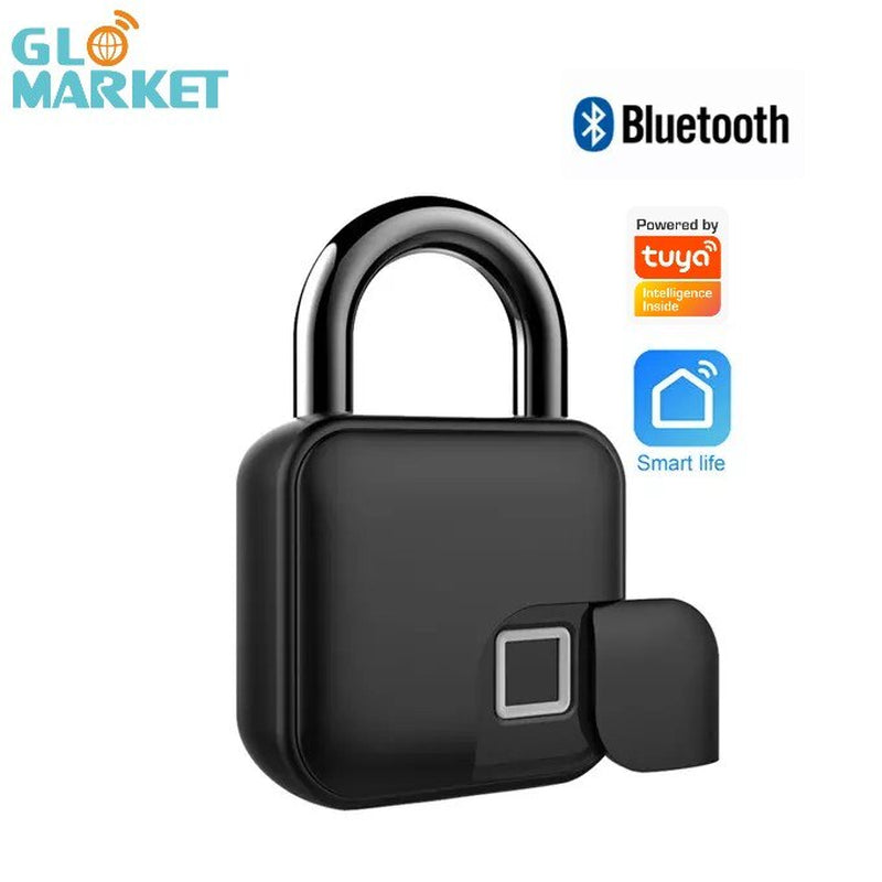 Glomarket Tuya Smart Locks APP Unlock Zinc Alloy Keyless Security Mini Touch Pad Luggage Cabinet Fingerptint Smart Padlock Locks