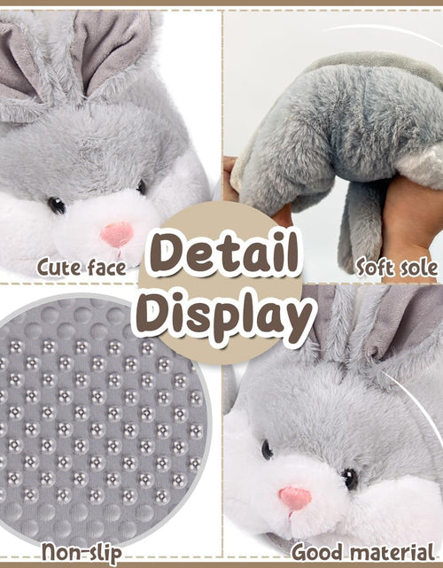 Load image into Gallery viewer, Classic Bunny Slippers for Women Funny Animal Slippers for Girls Cute Plush Rabbit Slippers Easter Gifts
