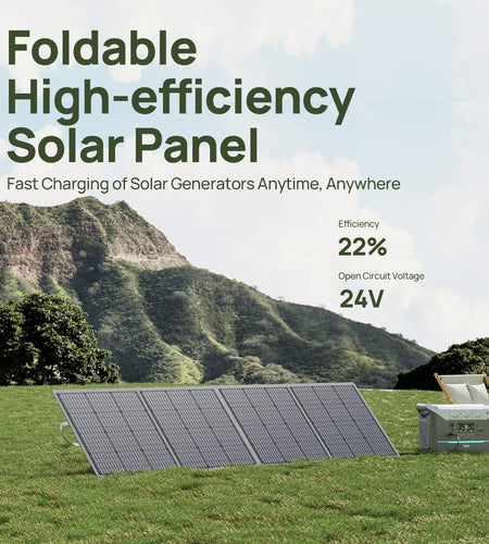 [USA Direct]  SP200 200W ETFE Solar Panel 5V USB 40V DC Solar Panels 22.0% Efficiency Portable Foldable Solar Panel for Patio RV Outdoors Camping Power Outage Emergency