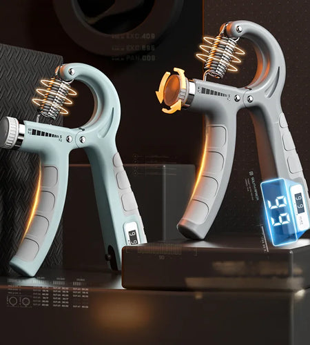 5-60Kg Adjustable Hand Grip Strengthener Hand Grip Trainer with Counter Wrist Forearm and Hand Exerciser for Muscle Building