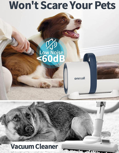 Load image into Gallery viewer, 7 in 1 Dog Grooming Kit, Low Noise Pet Grooming Vacuum with 1.5 L Dust Cup, Dog Vacuum for Shedding Grooming, with 7 Professional Grooming Tools for Dogs Cats Pet Hair &amp; Home Car Cleaning
