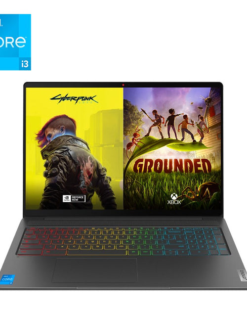 Load image into Gallery viewer, Ideapad Gaming Chromebook Laptop, 16.0&quot; WQXGA 2.5K IPS, Intel Core I3-1215U, 8GB RAM, 128GB Emmc, Storm Grey, 82V80009UX, Cloud Gaming
