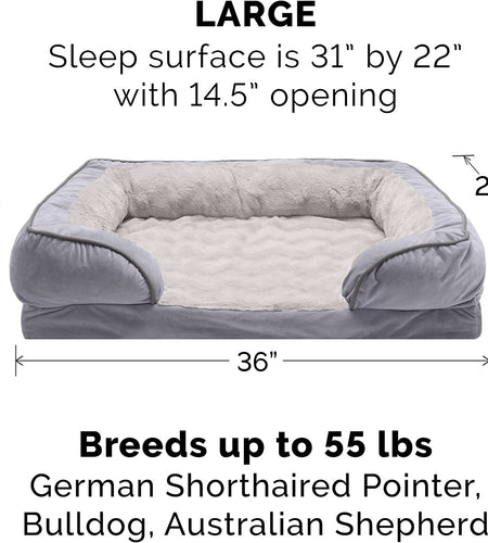 Orthopedic, Cooling Gel, and Memory Foam Pet Beds for Small, Medium, and Large Dogs and Cats - Luxe Perfect Comfort Sofa Dog Bed, Performance Linen Sofa Dog Bed, and More