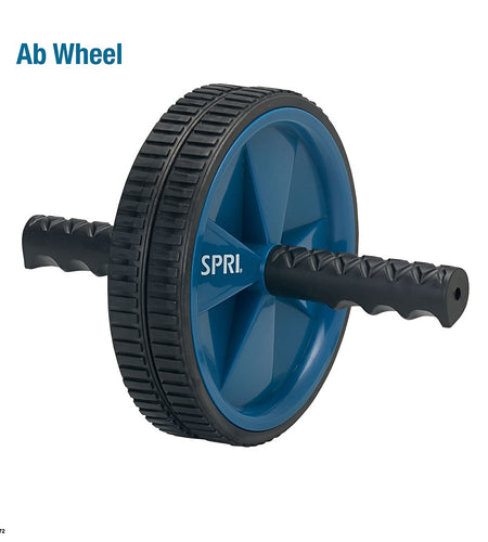 Home Gym Essentials Kit, Includes Jump Rope, Push-Up Bars, Ab Wheel and Medium Resistance Tube