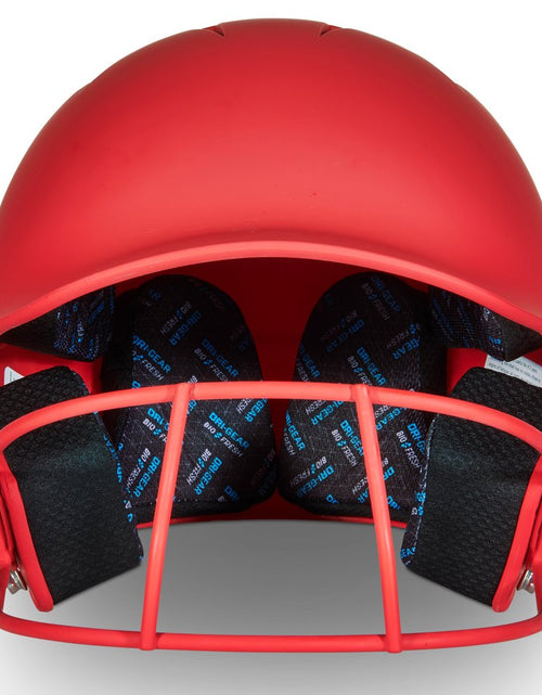 Load image into Gallery viewer, HX Rise Fastpitch Batting Helmet with Facemask, Medium, Scarlet
