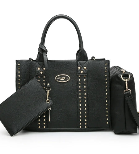 Women'S 3Pcs Purse Handbag Shoulder Bag Tote Satchel Hobo Bag Briefcase Work Bag for Ladies